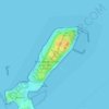 Mapa topográfico L'Île Longue, altitude, relevo