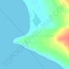 Mapa topográfico Punta Lomitas, altitude, relevo
