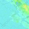 Mapa topográfico Fief du Chêne, altitude, relevo