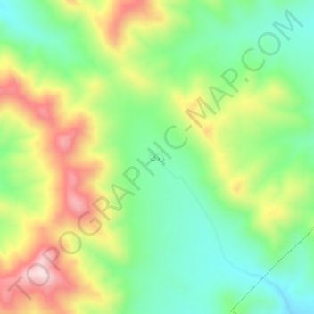 Mapa topográfico Zardak, altitude, relevo