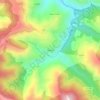 Mapa topográfico Robledo, altitude, relevo