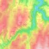 Mapa topográfico Les Bessières, altitude, relevo