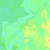 Mapa topográfico Muara Pantun, altitude, relevo