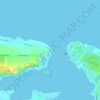 Mapa topográfico Faro de Puerto del Mariel, altitude, relevo
