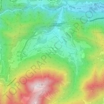 Mapa topográfico Maria Schutz, altitude, relevo