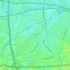 Mapa topográfico Kembangan Utara, altitude, relevo