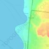 Mapa topográfico Paracas, altitude, relevo