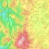 Mapa topográfico Chantegril, altitude, relevo