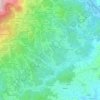 Mapa topográfico Cereie, altitude, relevo