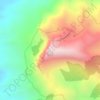 Mapa topográfico Pico da Ibituruna, altitude, relevo