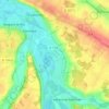 Mapa topográfico Chandelles, altitude, relevo