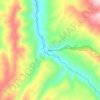 Mapa topográfico 加普萨拉, altitude, relevo