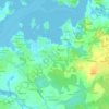 Mapa topográfico Le Couëdic, altitude, relevo