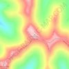 Mapa topográfico Tri-Kolo, altitude, relevo