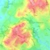 Mapa topográfico Apedale, altitude, relevo