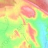 Mapa topográfico Padilla del Ducado, altitude, relevo