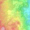 Mapa topográfico Égaules, altitude, relevo