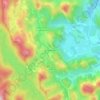 Mapa topográfico Duas Bocas, altitude, relevo