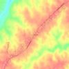 Mapa topográfico Guinea Mills, altitude, relevo