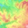 Mapa topográfico Brugerolles, altitude, relevo