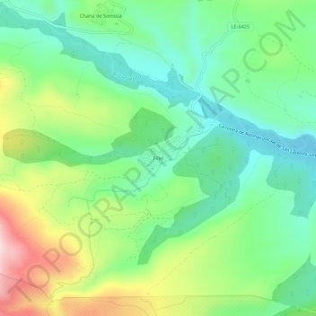 Mapa topográfico Filiel, altitude, relevo
