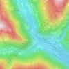 Mapa topográfico Huben, altitude, relevo