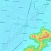 Mapa topográfico Boyolangu, altitude, relevo