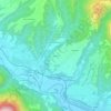 Mapa topográfico Bardani, altitude, relevo