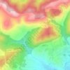 Mapa topográfico Chaves, altitude, relevo