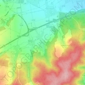 Mapa topográfico Ramplach, altitude, relevo