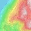 Mapa topográfico Contrada Capra, altitude, relevo