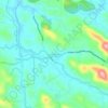 Mapa topográfico Vazhithala, altitude, relevo