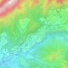 Mapa topográfico Ronchi, altitude, relevo