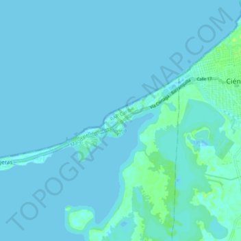 Mapa topográfico Puebloviejo, altitude, relevo