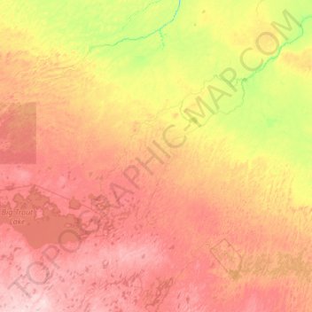 Mapa topográfico Kenora, altitude, relevo