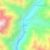 Mapa topográfico Cochineros, altitude, relevo