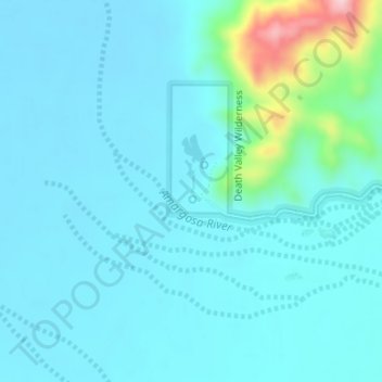 Mapa topográfico Saratoga Spring, altitude, relevo