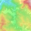 Mapa topográfico La Forge del Mitg, altitude, relevo