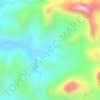 Mapa topográfico Córrego do Bom Sucesso, altitude, relevo
