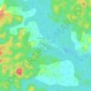 Mapa topográfico Auaris, altitude, relevo