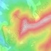 Mapa topográfico Les Aiguilles, altitude, relevo