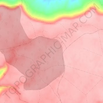 Mapa topográfico La Nava, altitude, relevo