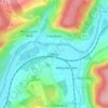 Mapa topográfico Mézy, altitude, relevo