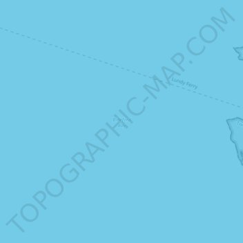 Mapa topográfico Bideford Bay, altitude, relevo