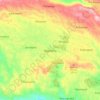 Mapa topográfico Rajadesa, altitude, relevo