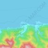 Mapa topográfico Naiguatá, altitude, relevo