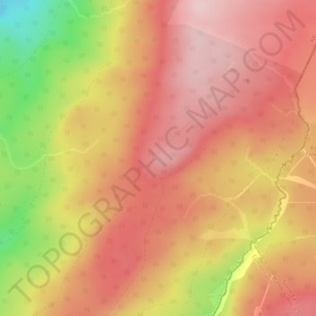 Mapa topográfico Wilson's Pike, altitude, relevo