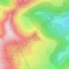 Mapa topográfico Rochers de Chamalière, altitude, relevo