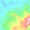 Mapa topográfico Cerro El Colorado, altitude, relevo