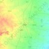 Mapa topográfico Botad, altitude, relevo